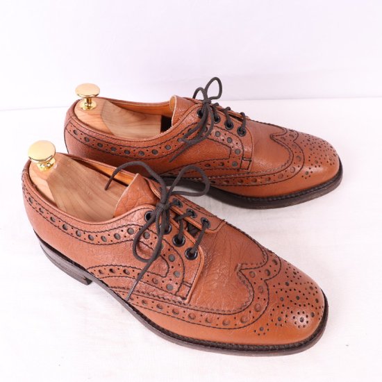 【中古】Loake(ローク)メンズ(ウィングチップ)グッドイヤーウェルト英国製【6 1/2】イングランド製ウィングチップ茶ds2655