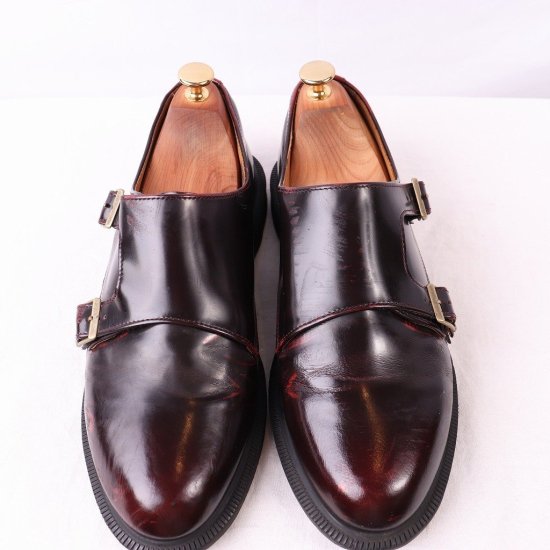 【中古】dr.martens(ドクターマーチン)メンズダブルモンクストラップ【UK8】26.5cm27.0cmチェリーバーガンディdm3691