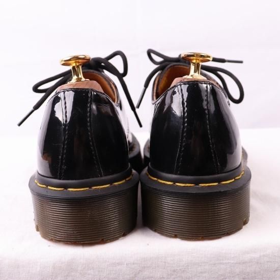 【中古】dr.martens(ドクターマーチン)メンズ3ホールエナメルパテントBEXソール【UK7】25.5cm26.0cmレザー黒dm3697