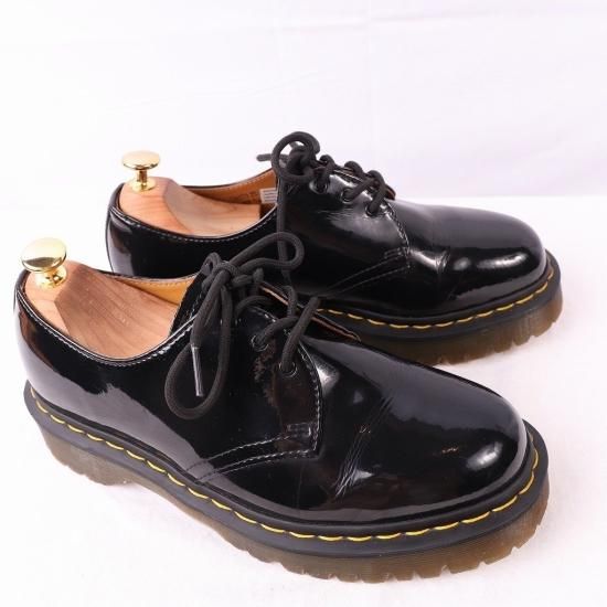 中古】dr.martens(ドクターマーチン)メンズ3ホールエナメルパテントBEX