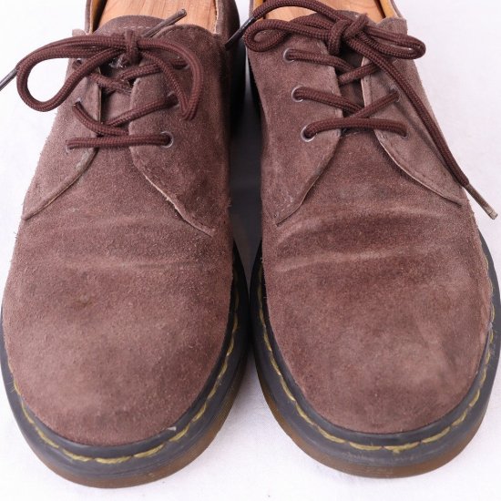 【中古】dr.martens(ドクターマーチン)メンズ3ホール【UK7】25.5cm26.0cmスエード茶dm3714