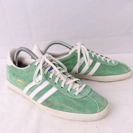 中古 Adidas アディダス メンズ ガッツレーガゼル Gazelle 26 0cm 緑グリーン白ad3656