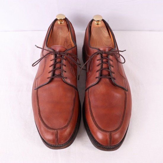 【中古】ALLEN EDMONDS(アレンエドモンズ)メンズレザシューズ(STOCK BRIDGE)ストックブリッジUチップUSA製【11 1/2  D】茶ds2711