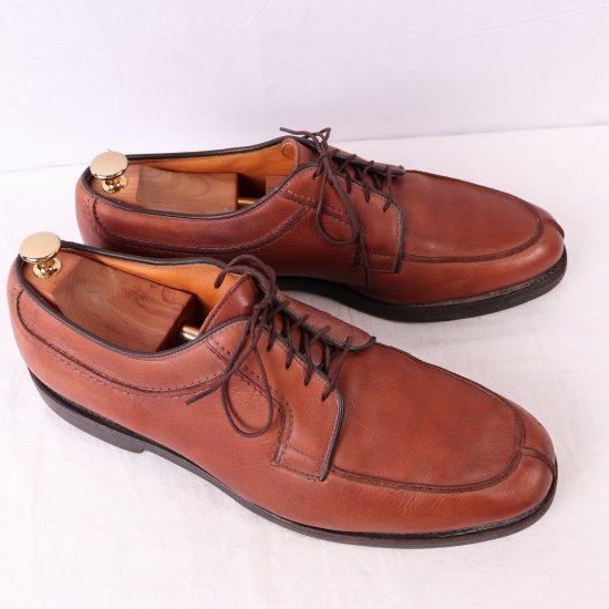 【中古】ALLEN EDMONDS(アレンエドモンズ)メンズレザシューズ(STOCK BRIDGE)ストックブリッジUチップUSA製【11 1/2  D】茶ds2711