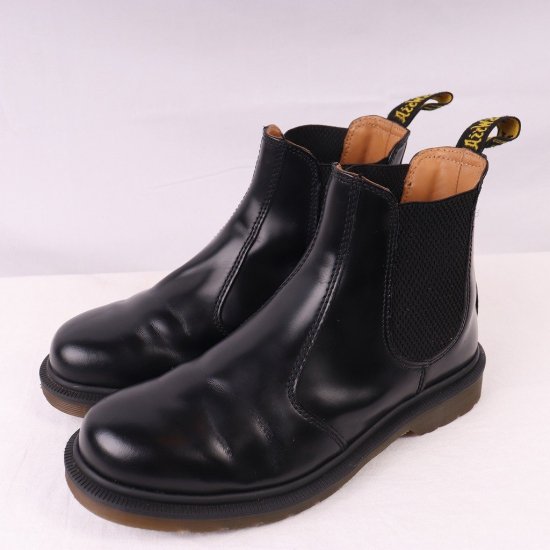 中古】dr.martens(ドクターマーチン)メンズチェルシーサイドゴア2976【UK5】23.5cm-24.0cm黒ブラックdh4009