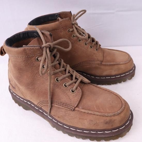 【中古】dr.martens(ドクターマーチン)メンズ6ホールDAMIANヌバックモックトゥ【UK7】25.5cm26.0cmベージュレザーdh4021