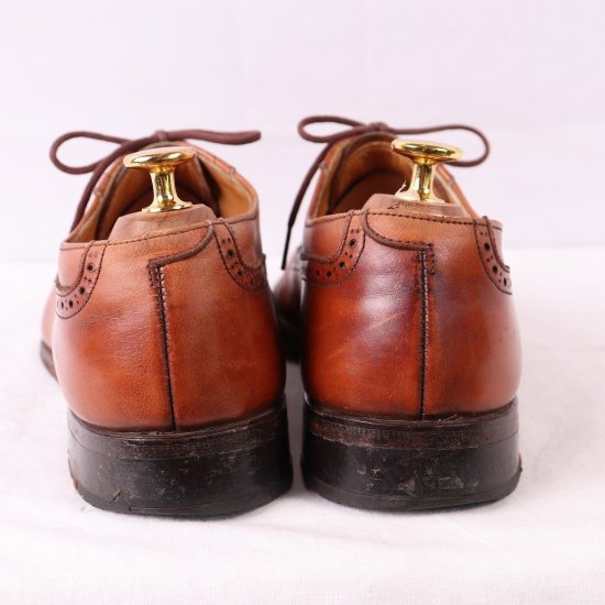 中古】COLE HAAN(コールハーン)メンズレザーシューズ(パンチドキャップ