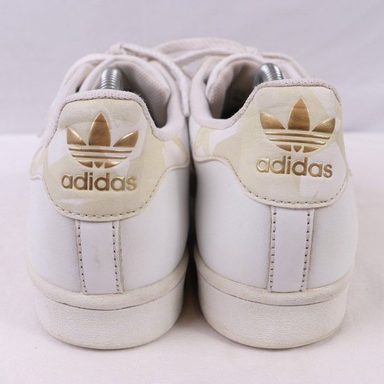 【中古】adidas(アディダス)メンズ(スーパースター)SUPERSTAR【27.0cm】白ホワイトクリーム色柄ad4810