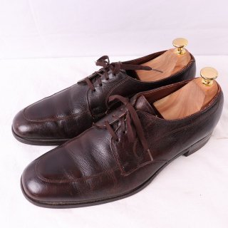 <img class='new_mark_img1' src='https://img.shop-pro.jp/img/new/icons1.gif' style='border:none;display:inline;margin:0px;padding:0px;width:auto;' />【中古】Florsheim(フローシャイム)メンズレザーシューズ(Uチップ)USA製31884 LE【9 1/2A】ヴィンテージ茶ds2853の商品画像