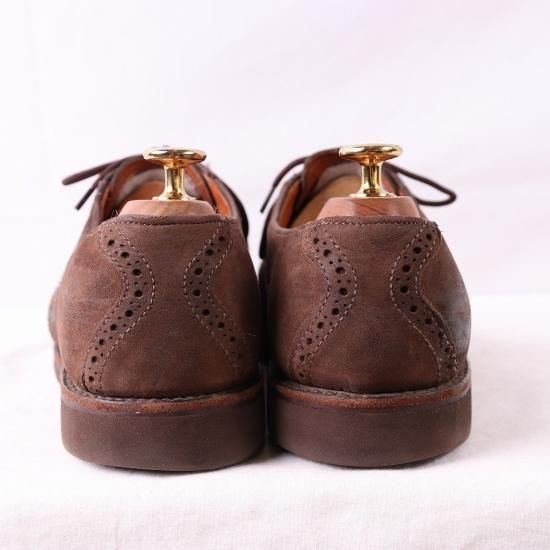 【中古】ALLEN EDMONDS(アレンエドモンズ)メンズレザーシューズ(サドルシューズ)ヌバック【9 1/2A】USA製茶ブラウンds2884