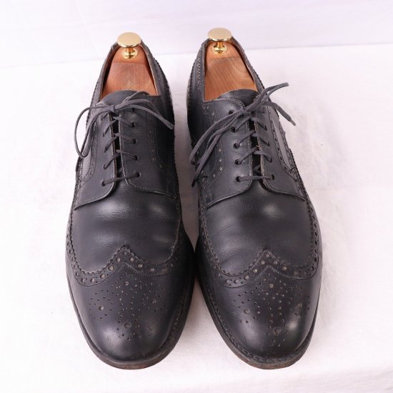 【中古】Paraboot(パラブーツ)メンズレザシューズ(ウイングチップ)【44】フランス製ドレスシューズ黒ds2906