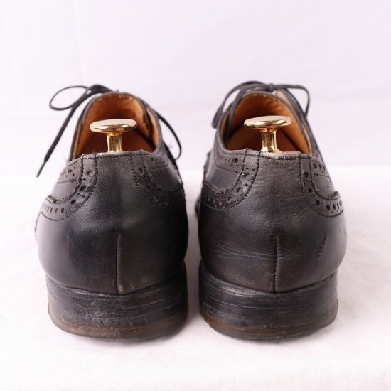 【中古】Paraboot(パラブーツ)メンズレザシューズ(ウイングチップ)【44】フランス製ドレスシューズ黒ds2906