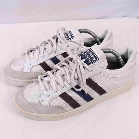 【中古】adidas(アディダス)メンズ(アメリカーナ)AMERICANA LOW【27.5cm】白ホワイトこげ茶紺ad4813