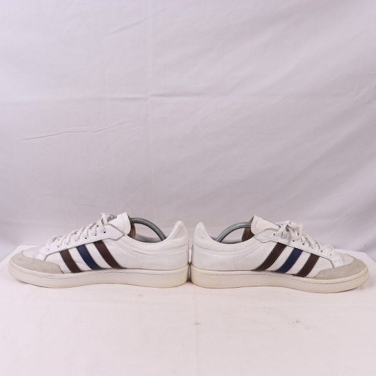 【中古】adidas(アディダス)メンズ(アメリカーナ)AMERICANA LOW【27.5cm】白ホワイトこげ茶紺ad4813