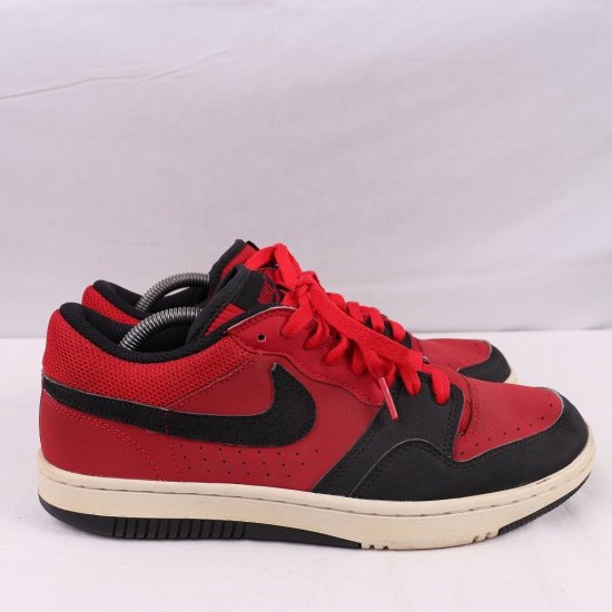 【中古】NIKE(ナイキ)メンズCOURT FORCE LOW(コートフォースロー)【27.0cm】赤レッド黒ブラックxx8231