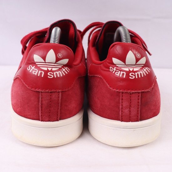 【中古】adidas(アディダス)レディース(スタンスミス)STANSMITH【26.5cm】赤レッド白ad4065