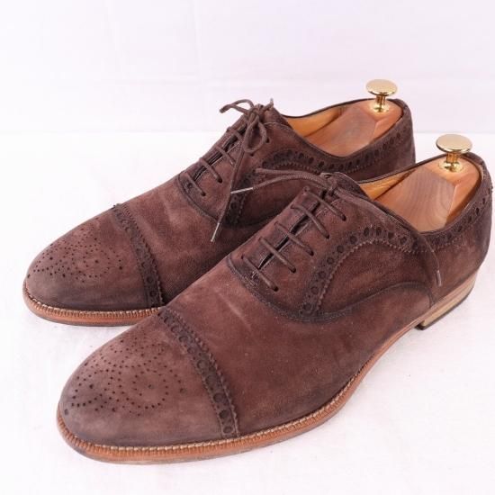 中古】MAGNANNI(マグナーニ)メンズレザーシューズ(パンチドキャップ ...