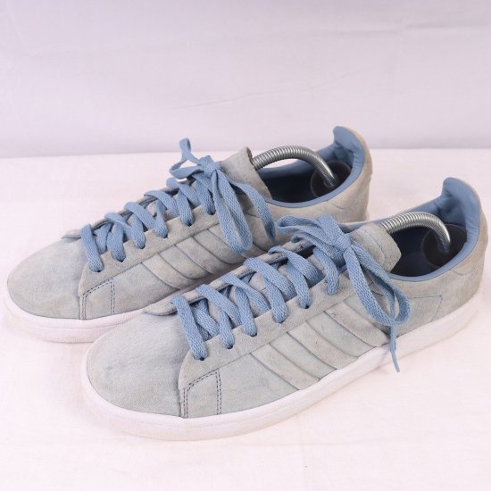 【中古】adidas(アディダス)メンズ(キャンパス)CAMPUS【27.5cm】ブルーグレー水色白ad4107