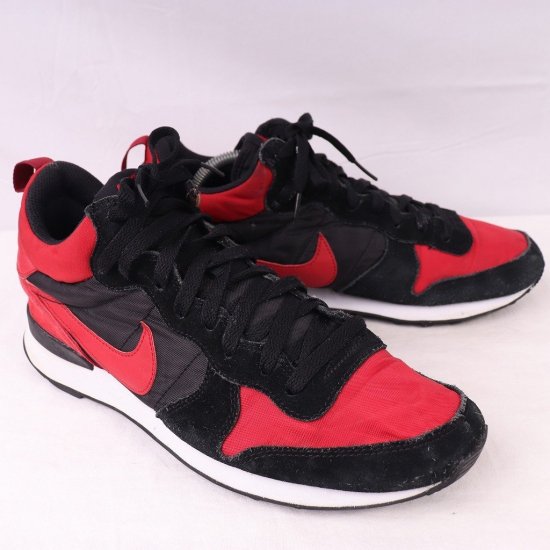 【中古】NIKE(ナイキ)メンズINTERNATIONALIST MID(インターナショナリストミッド)【27.5cm】黒ブラック赤レッドxx7245