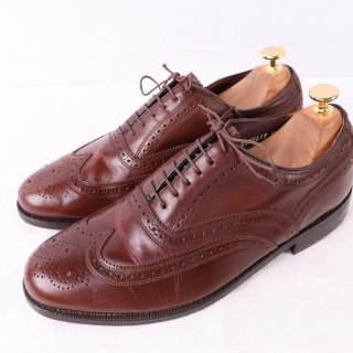 <img class='new_mark_img1' src='https://img.shop-pro.jp/img/new/icons1.gif' style='border:none;display:inline;margin:0px;padding:0px;width:auto;' />【中古】Florsheim(フローシャイム)メンズレザーシューズ(ウイングチップ)内羽根30308【7EEE】茶ds3008の商品画像