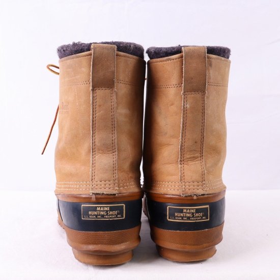 【中古】L.L.Bean(エルエルビーン)メンズ(ビーンブーツ)ガムシュー【10/28.0cm位】ヌバックライニングUSA製ヴィンテージ茶bb709