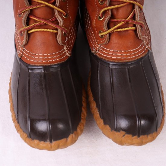 【中古】L.L.Bean(エルエルビーン)レディース(ビーンブーツ)ガムシュー【7LGM/24.0cm位】5ホール90's位USA製茶bb812