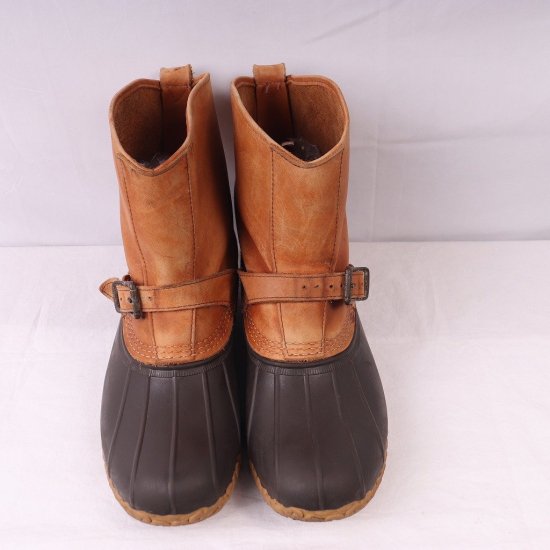 【中古】L.L.Bean(エルエルビーン)メンズ(ビーンブーツ)ガムシュー【31.0cm位】USA製茶bb820