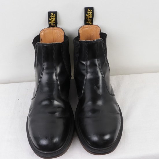 中古】dr.martens(ドクターマーチン)メンズチェルシーブーツサイドゴアレザー2976【UK8】26.5cm-27.0cm黒ブラックdh4077