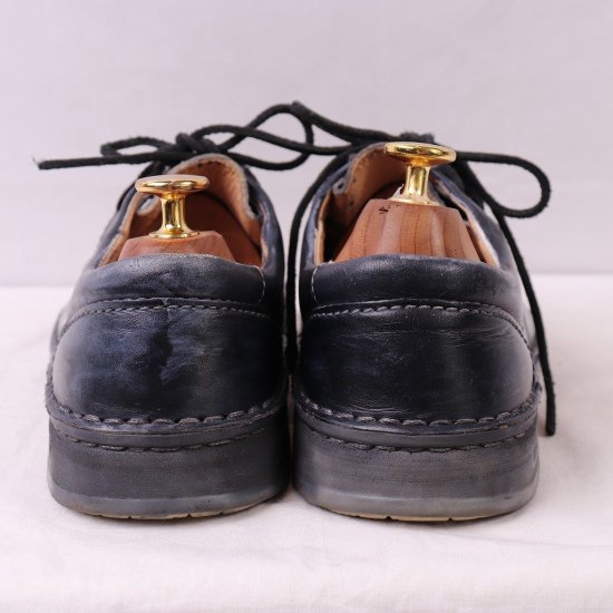 【中古】BIRKENSTOCK(ビルケンシュトック)メンズパサデナPasadena【39】25.0cm位ナロー幅レザーネイビー紺bk1858