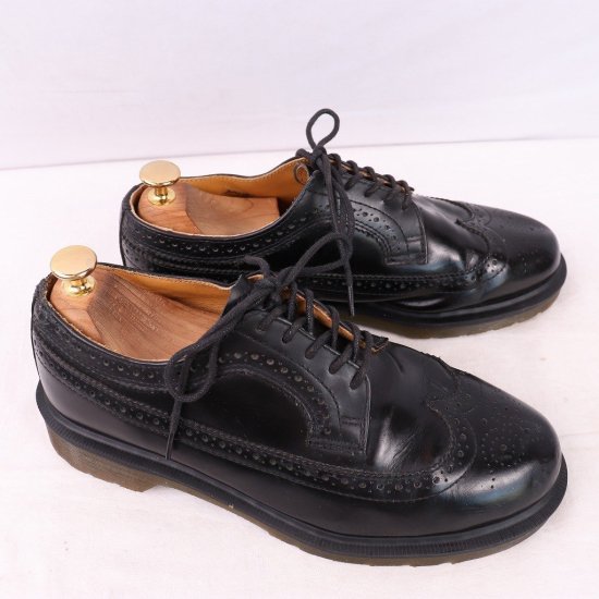 【中古】dr.martens(ドクターマーチン)メンズ5ホールウィングチップ【UK7】25.5cm26.0cm黒ブラックdm3870