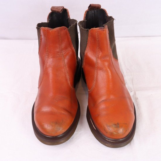 中古】dr.martens(ドクターマーチン)メンズチェルシーブーツサイドゴア2976【UK7】25.5cm-26.0cmブラウン茶dh4092