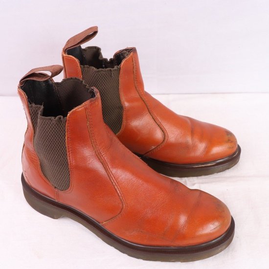 【中古】dr.martens(ドクターマーチン)メンズチェルシーブーツサイドゴア2976【UK7】25.5cm-26.0cmブラウン茶dh4092