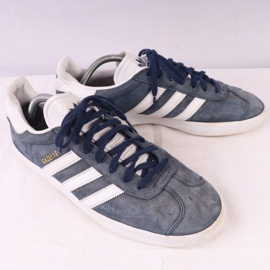 【中古】adidas(アディダス)メンズ(ガッツレーガゼル)GAZELLE【27.5cm】紺ネイビー白ad4101