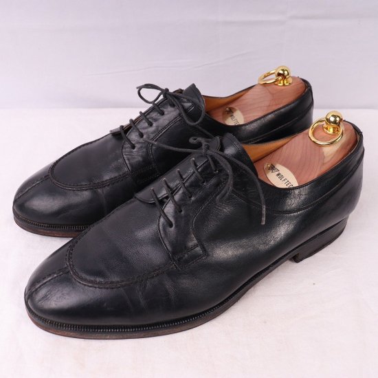 【中古】MAGNANNI(マグナーニ)メンズレザーシューズスペイン(Uチップ)ドレスシューズ【9 1/2H 28.0cm位】黒ds3269