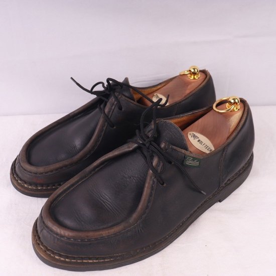 中古】Paraboot(パラブーツ)メンズ(レザーシューズ)ミカエル【44 G】フランス製黒ds3477