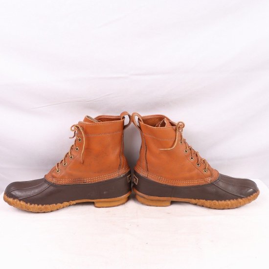 【中古】L.L.Bean(エルエルビーン)メンズ(ビーンブーツ)ガムシュー~80's位ヴィンテージアメリカ製80年代【US10M/28.0cm位】USA製茶ブラウンbb975