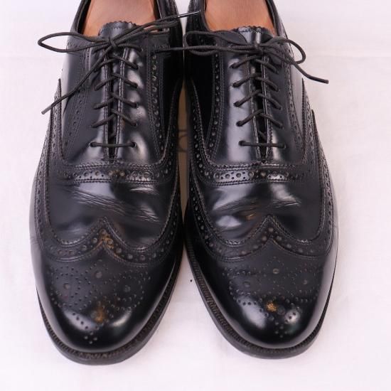 FLORSHEIM 黒 ローファー レザー　27㎝ Florsheim ローファー ブラック 革靴 レザー 9D コイン ペニー