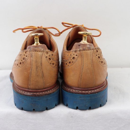 中古】英国製 MARK MCNAIRY(マークマクナイリー サンダース)メンズィングチップタンコマンドソール【7 1/2 D】レザーds3799