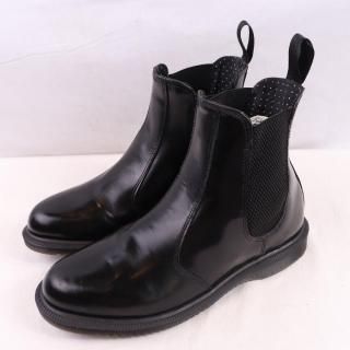 <img class='new_mark_img1' src='https://img.shop-pro.jp/img/new/icons1.gif' style='border:none;display:inline;margin:0px;padding:0px;width:auto;' />【中古】dr.martens(ドクターマーチン)レディースメンズチェルシーブーツサイドゴアFLORA【UK6】24.5cm25.0cm黒ブラックdh4263の商品画像