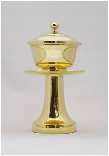  【寺院仏具】　茶湯器　 真鍮製　ミガキ仕上げ　 高さ18cm（6寸） 献茶湯　洒水器