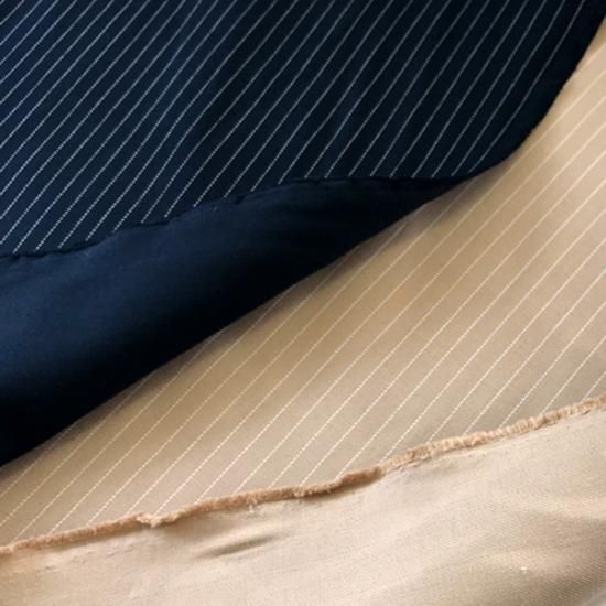 遠州木綿　ベージュ系マルチカラーストライプ 着物反物　幅41.5cm　長さ13m 遠州木綿 ベージュ系マルチカラーストライプ 着物反物 幅41.5cm