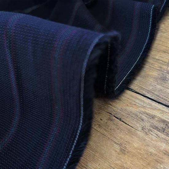 紺系x目立つストライプ柄２ボタンス-ツ(A6)しわに強い生地 メンズ 紺系x目立つストライプ柄2ボタンス-ツ(A6)しわに強い生地