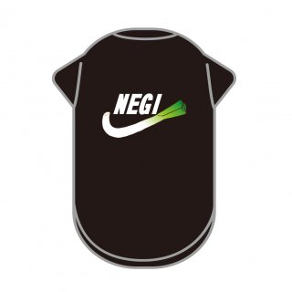 おもしろ 犬用Tシャツ「NEGI （ブラック）」パロディ/ジョーク/ユニーク 【XS〜7Lサイズ】の商品画像