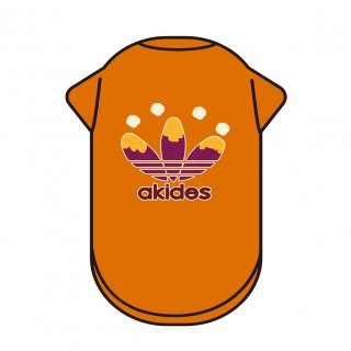おもしろ 犬用Tシャツ「akides（オレンジ）」パロディ/ジョーク/ユニーク 【XS〜7Lサイズ】の商品画像
