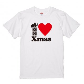 クリスマスのプレゼントに「I LOVE Xmas〜クリスマス」おもしろTシャツ の商品画像