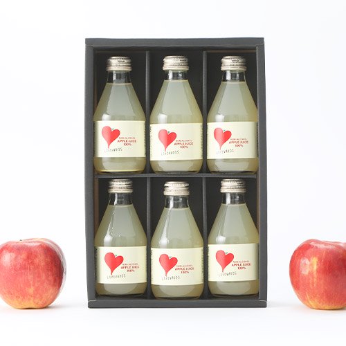 ギフト【180ml×6本】LOVEVADOS APPLE JUICE 100% - モホドリ蒸溜研究所