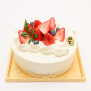 苺のデコレーションケーキ 6号【MAKE BAKE℃お受取りのみ】