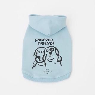 PET SO CHIC - FOREVER FRIENDS / TANK HOODIE / BLUE