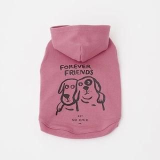 PET SO CHIC - FOREVER FRIENDS / TANK HOODIE / PINK