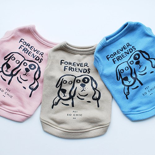 PET SO CHIC - FOREVER FRIENDS / TANK SWEAT / SMOKY PINK